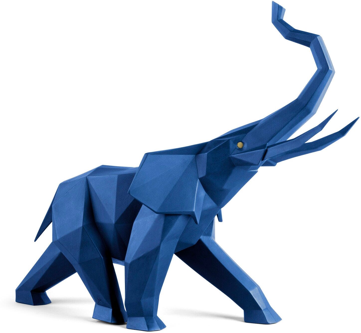 Lladró Figura decorativa Elefante azul . Azul