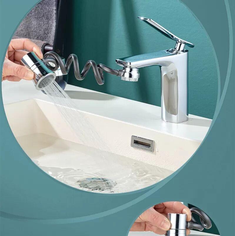 INF Ausziehbarer Wasserhahn mit Magnet, Universal für Küche und Bad – Externe Ausführung