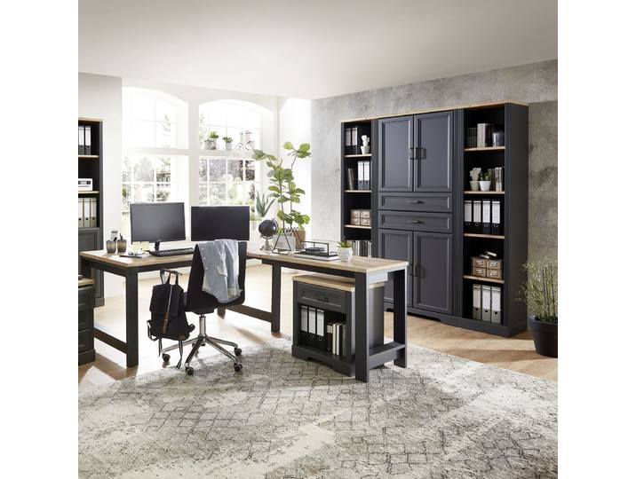 Aktenschrank 86 x 204 x 38cm Grau
