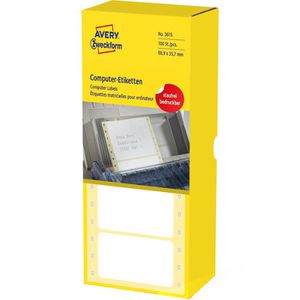 Zweckform 3615 Computer-Etiketten 88.9 x 35.7mm, 4000 Stück
