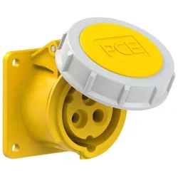 PCE 3132-4f0 CEE-Anbausteckdose gerade (65x65mm) 16A 3p 4h IP67 31324f0