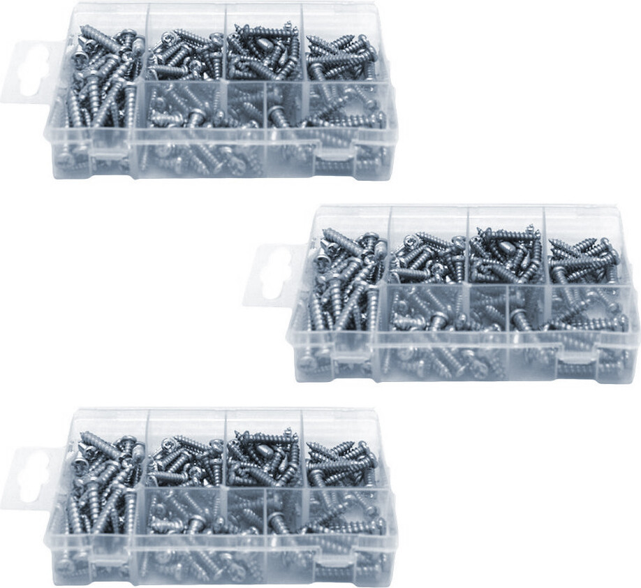 WTD Deutschland Set van 525 parkerschroeven in doosjes