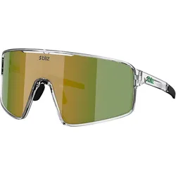 Bliz, Unisex, Sportbrille, P001 (Transparent White, Braun W GREEN MULTI), Weiss