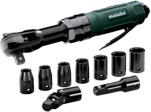 Metabo DRS 68 Set Druckluft-Umschaltknarre 1/2" (12.5 mm) Außenvierkant, 1/4" (6.3 mm) 6.2 bar