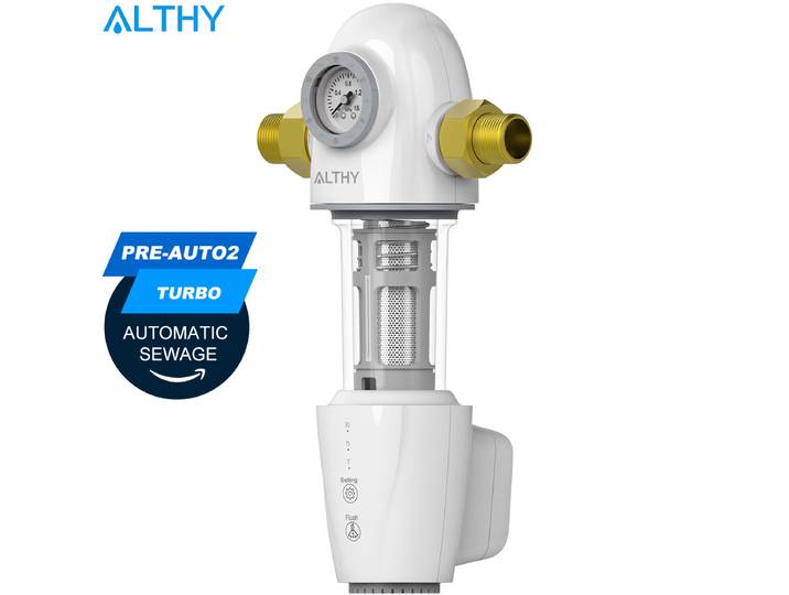 ALTHY PRE-AUTO2 – préfiltre de lavage à contre-courant à rinçage automatique, filtre à eau pour sédiments, système de purification Central pour toute la maison