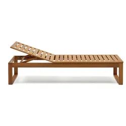 Gartenmöbel Liege aus Akazie Massivholz 196 cm lang - 74 cm breit