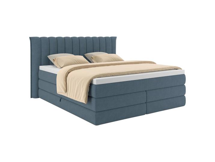 Boxspringbett LINA 180/200 cm Blau