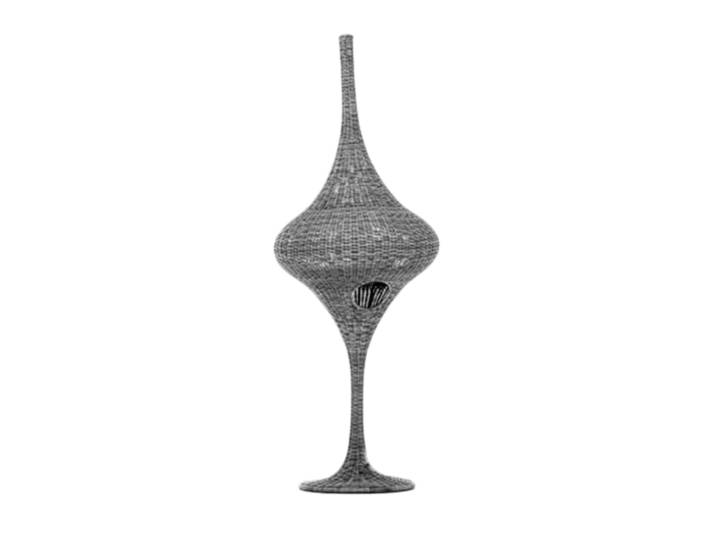 GERVASONI lampadaire SPIN S (Gris - vimini Laqué)