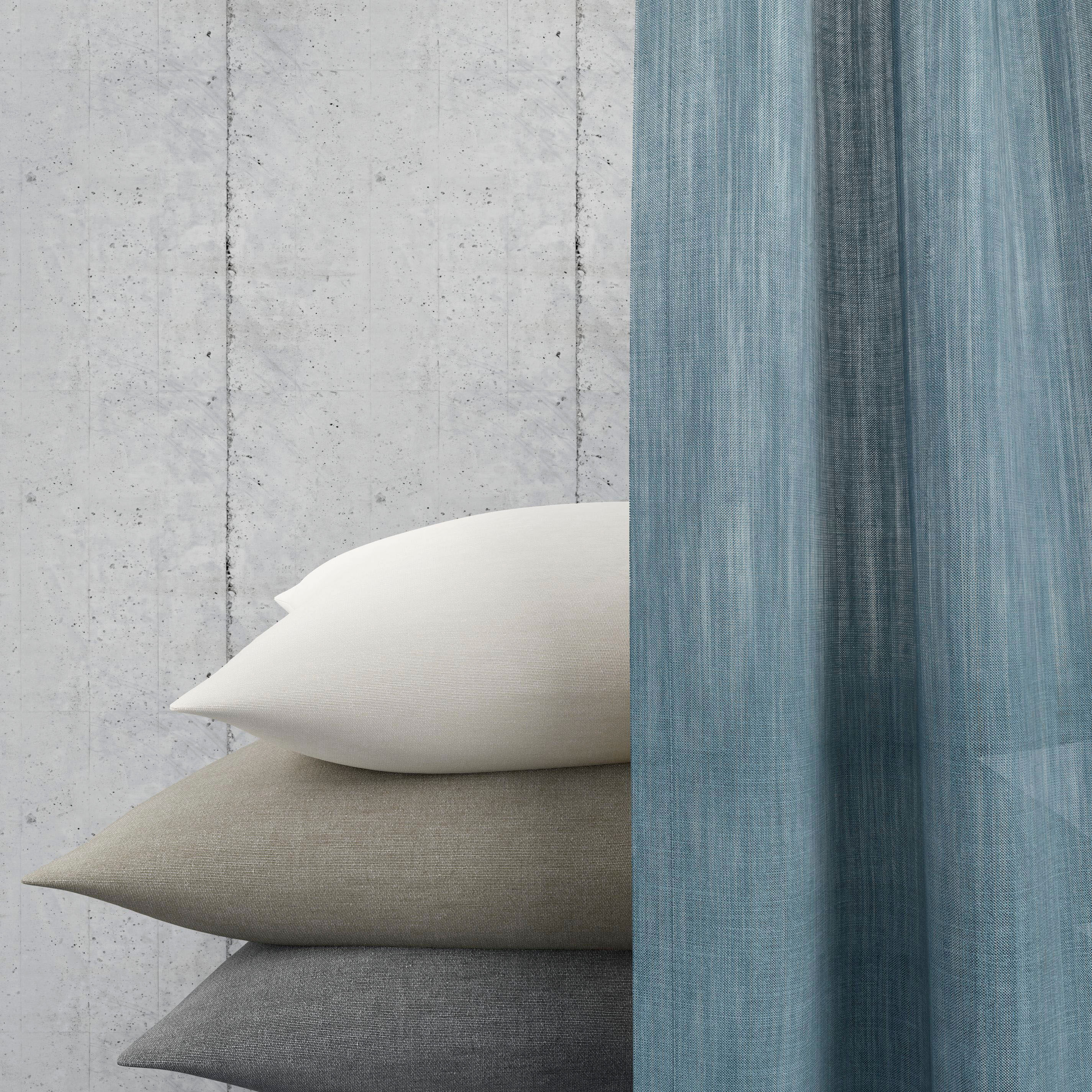 Neutex For You! Vorhang NEUTEX FOR YOU "Libre-ECO", blau, B:142cm H:160cm, Jacquard, Polyester, Gardinen, Vorhang, nach Maß