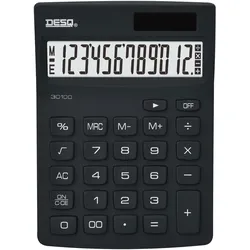 Aveli, Taschenrechner, DESQ NG calculator, black (Batteriebetrieb)