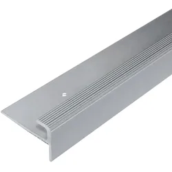 Treppenkantenprofil F-Form aus Aluminium - Einschubprofil 250 cm