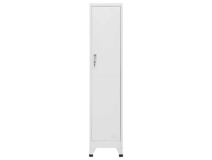 HKLGBVCR Schließfachschrank, 38 x 45 x 180 cm, hochwertiger Stahl Abschließbare Tür, Regal, Kleiderstange, Namensschildhalter, robuster Stahl, leicht zu reinigen