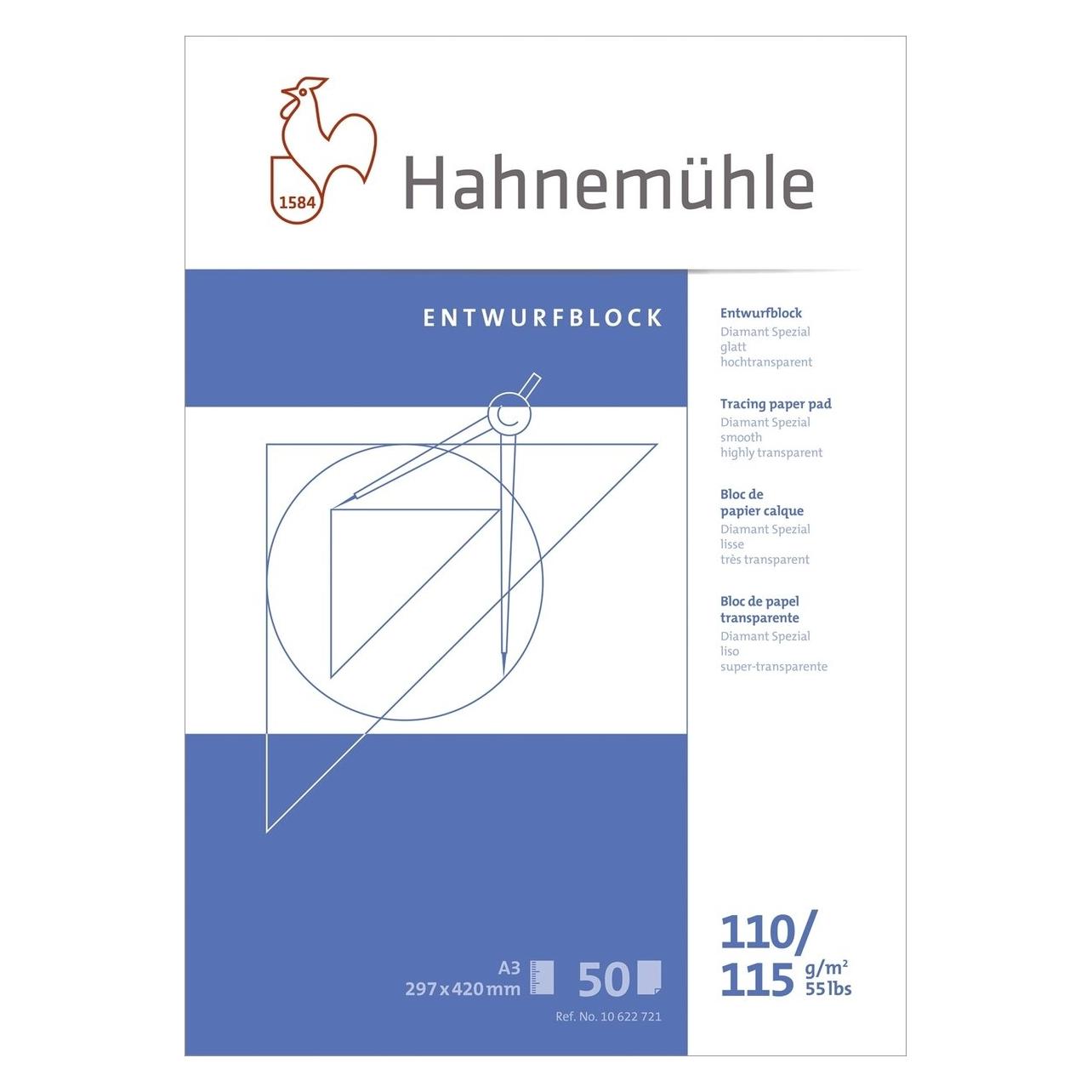 Hahnemühle Transparentpapierblock A3 50BL 110/115g (A3) (10622721)