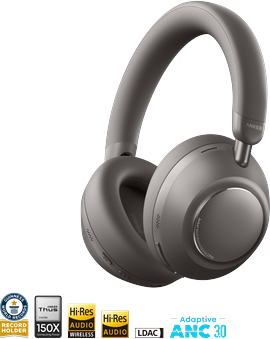 Anker soundcore Space 2 Pro   Over Ear Headphones with Thus™ AI for Clear Calls
