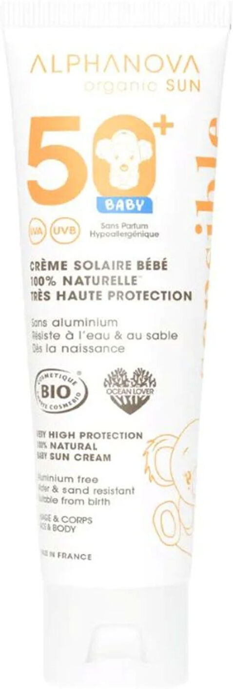 ALPHANOVA Organic Sun Natural Baby Sun Cream SPF50 50g