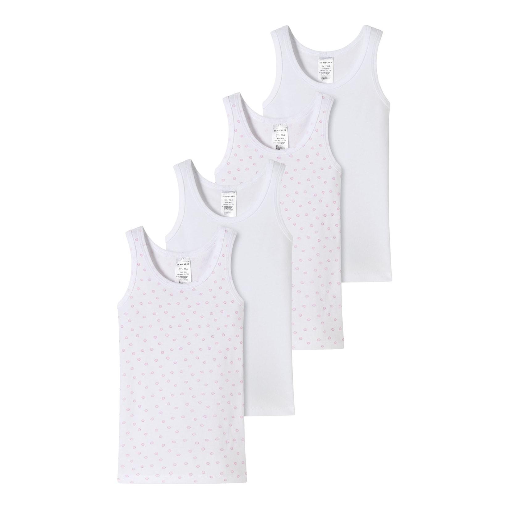 Schiesser Mädchen Unterhemd Allday Basic 4er Pack