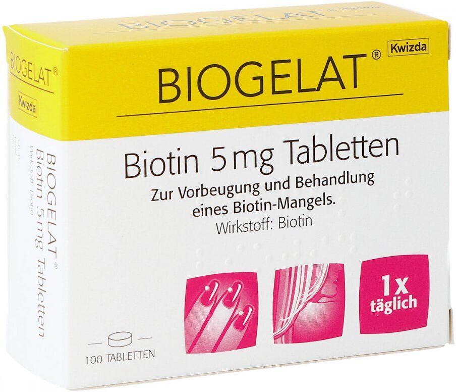 BIOGELAT Biotin 5 mg Tabletten 100stk