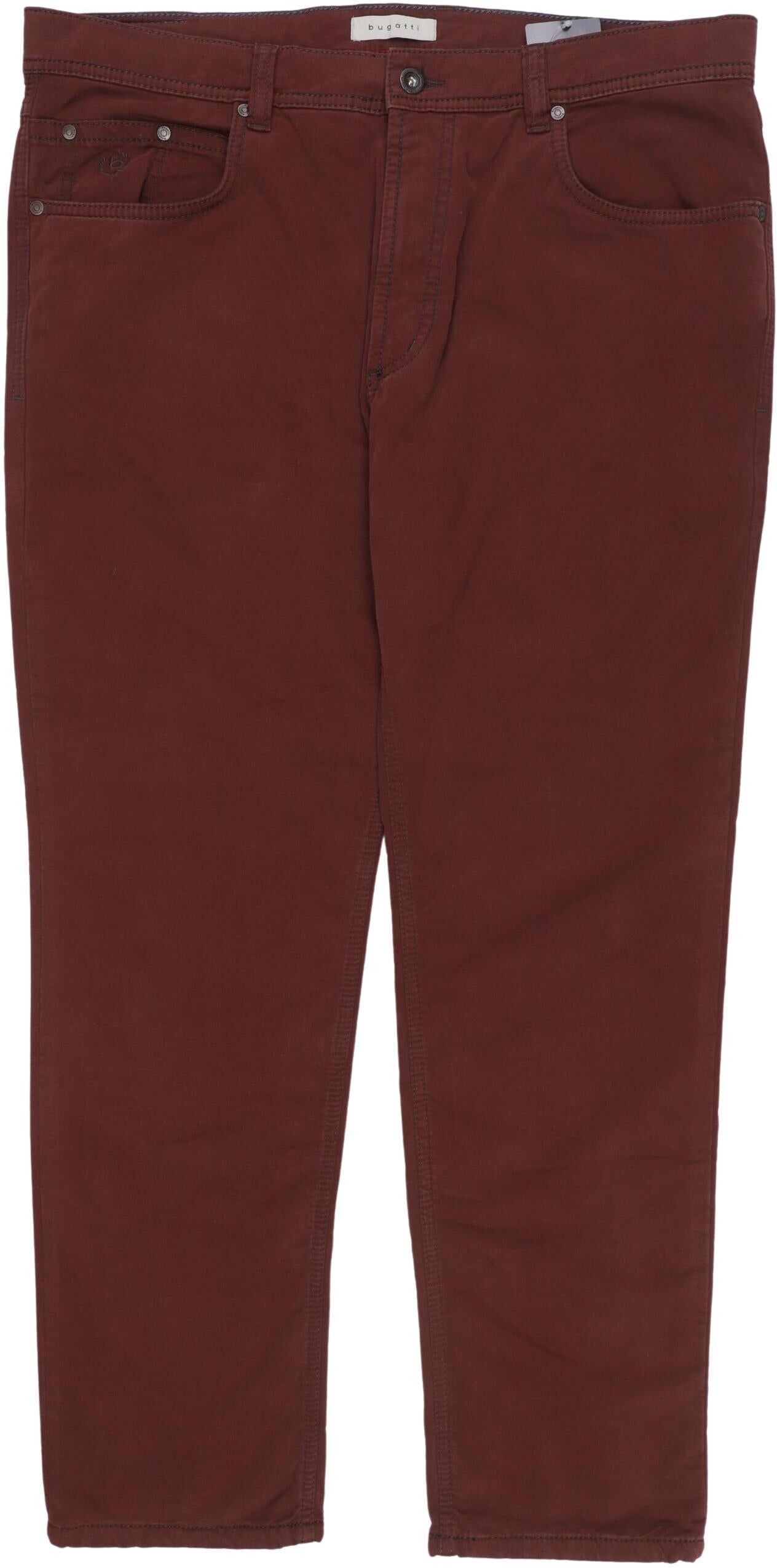 Bugatti Herren Jeans, Bordeaux, Gr. W38, Elasthan / Baumwolle - Second Hand