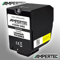 Ampertec Kompatibler Toner ersetzt Lexmark 74C2HK0 schwarz