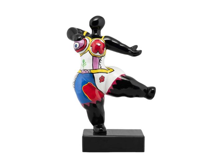 Handgefertigte Design Skulptur „Hommage an Niki de Saint Phalle I“ 33 x 22 cm Multicolor Crea Collection