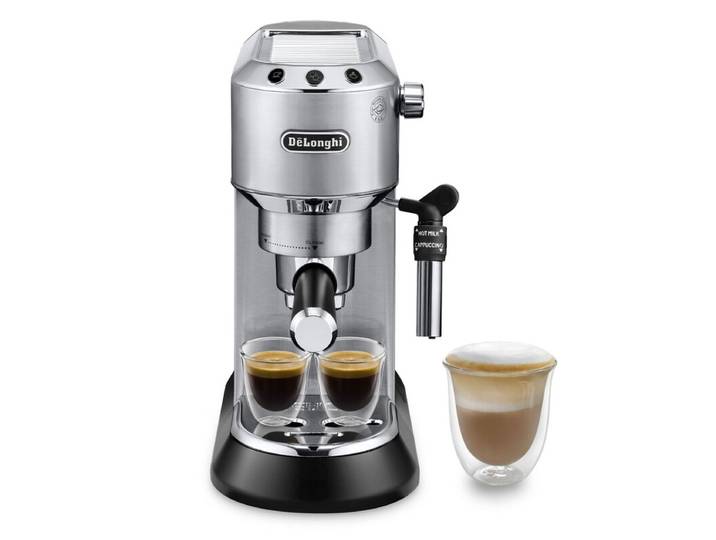 DE‘LONGHI Dedica Style, Machine à expresso, EC685.M, Argent