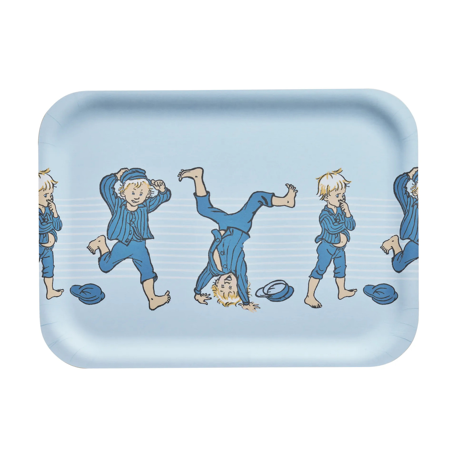 Muurla Emil dienblad Blauw 20 x 27 cm