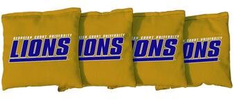 Skip's Garage Georgian Court Lions Gold Cornhole Bags