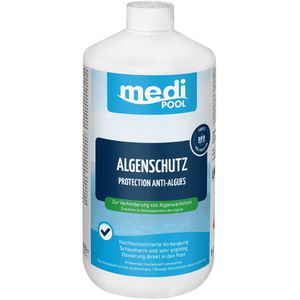mediPOOL Algizid 604601MP, Algenschutz, für Pools, direkte und vorbeugende Wirkung, Flasche 1 Liter
