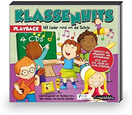 Klassenhits: 143 Lieder rund um die Schule (4-Playback-CD-Paket) - Preis vom 09.10.2026 07:28:09 h