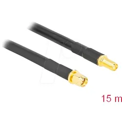 DELOCK 90463 - SMA Stecker zu SMA Buchse LMR/CFD300 15 m