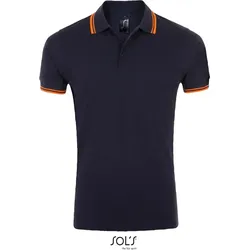 SOLS Herren Piqué Polo 00577 french navy/neon orange S