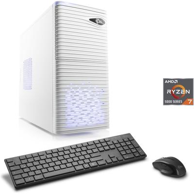 CSL Gaming-PC "Sprint V28124", weiß, Microsoft Windows 11 Home (64 Bit), Radeon Graphics, 16 GB RAM 1.000 GB SSD, Desktop-PCs