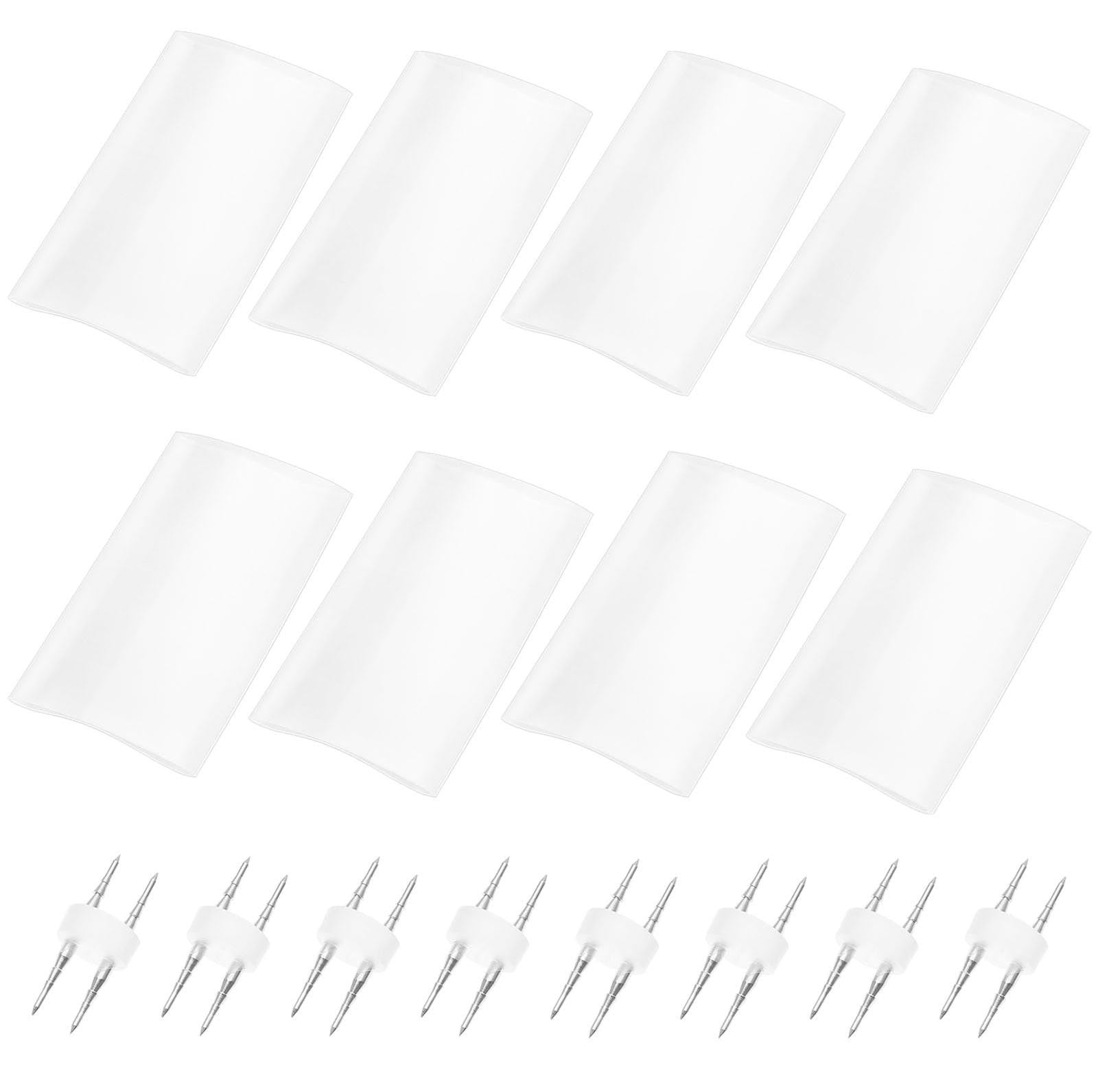 Dripio 8 paar connectoren voor het repareren van 2-draads LED-lichtbalken, geschikt voor 10-12 mm