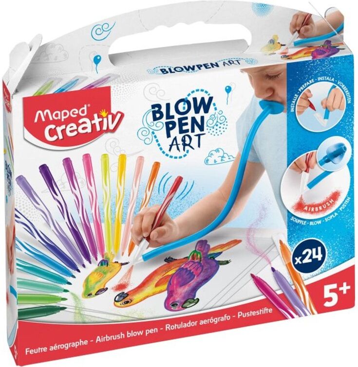 Kit feutre aérographe BLOW PEN Pop'Art 32 pcs - Maped Creativ