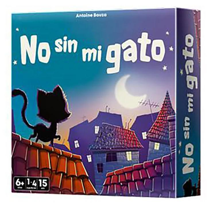 Asmodee Ohne Meine Katze bordspel voor kinderen, blauw