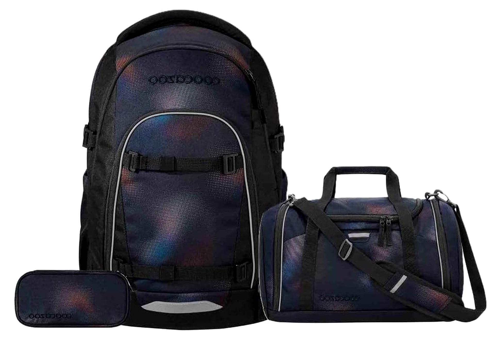 Mate Schulrucksack Set 3-teilig mit Sporttasche (Rainbow Illusion)
