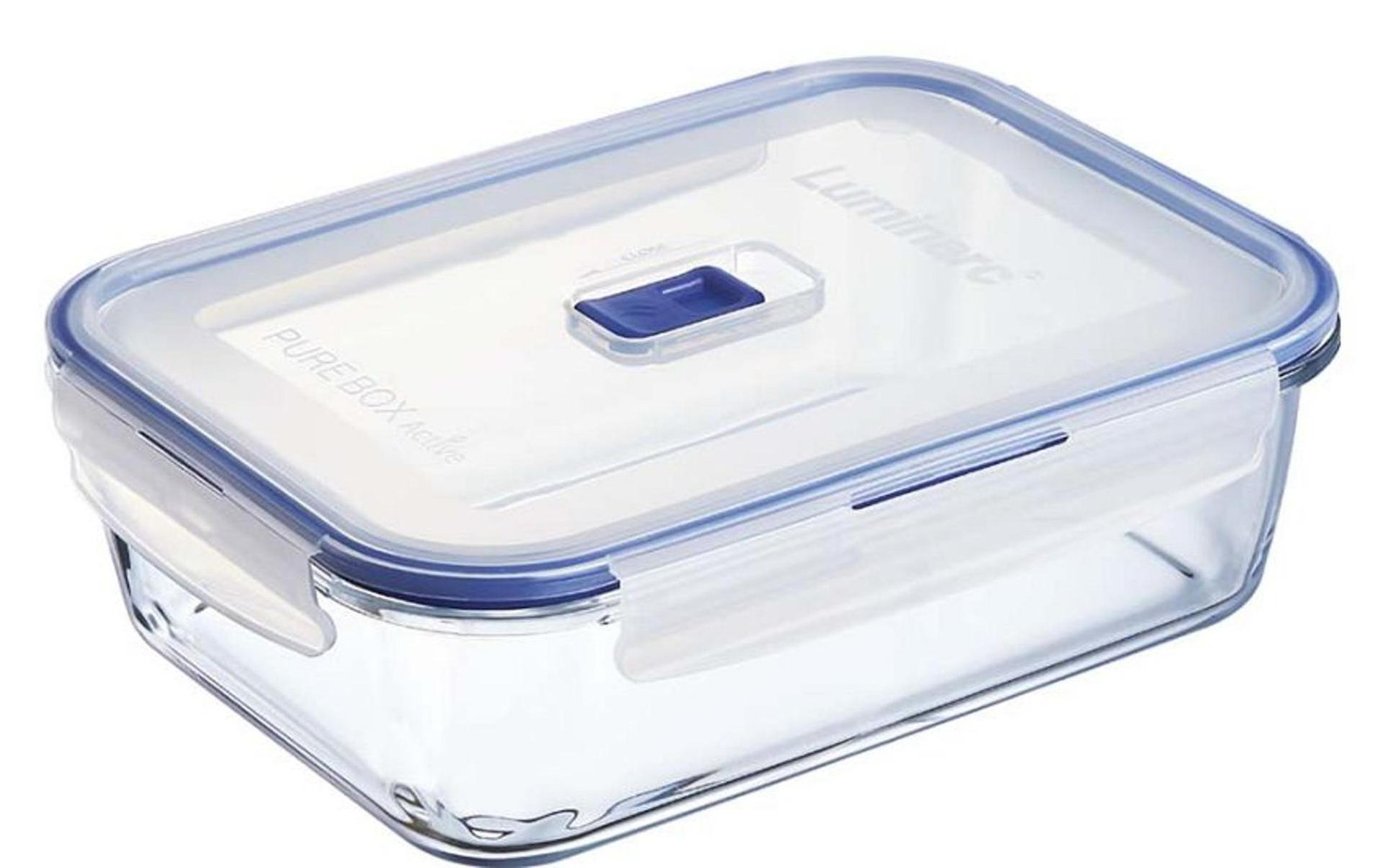 Luminarc Pure Box actieve rechthoekige container met deksel, 197 cl, 6 stuks