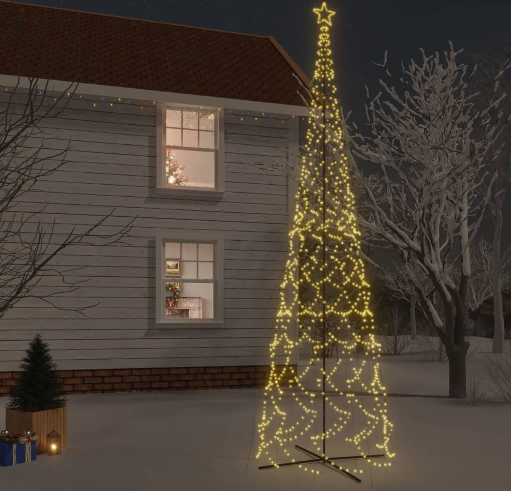 Prolenta LED kerstboom kegelvorm met warm wit licht 3000 LED's H 800 cm x B 230 cm
