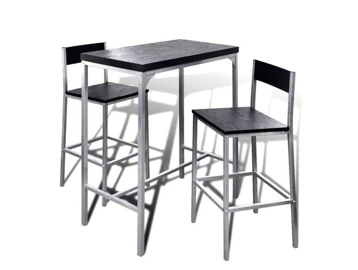 vidaXL Essgruppe Frühstücksbar Set, (2-tlg)