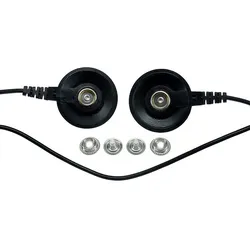 SAFEGUARD ESD-Erdungskabel, 2x 10 mm Druckknopf weiblich, schwarz, 0,6 m