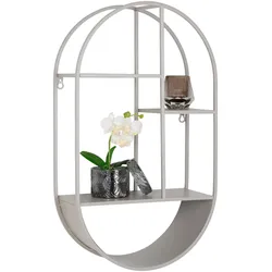 Wandregal DROP FEIRA (BHT 35x60x15 cm) - grau - BHT 35x60x15 cm
