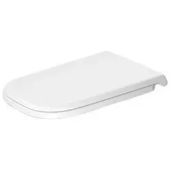 Duravit DU WC-Sitz D-Code ohne SoftClose Scharni ere edelstahl, lang, weiß