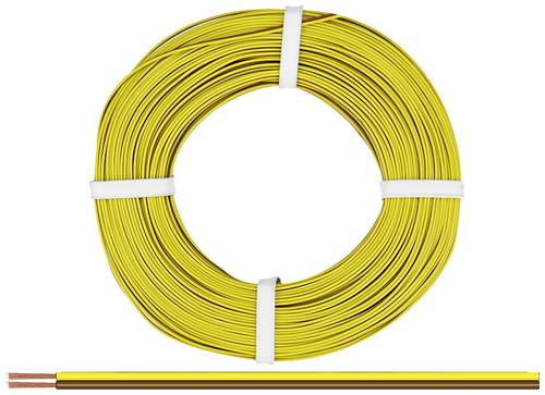 Donau Elektronik 250-38-25 Litze 2 x 0.50mm² Gelb, Braun 25m