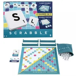 Scrabble 2 in 1 Original und Gesellschaftsspiel - Ungarische Sprache