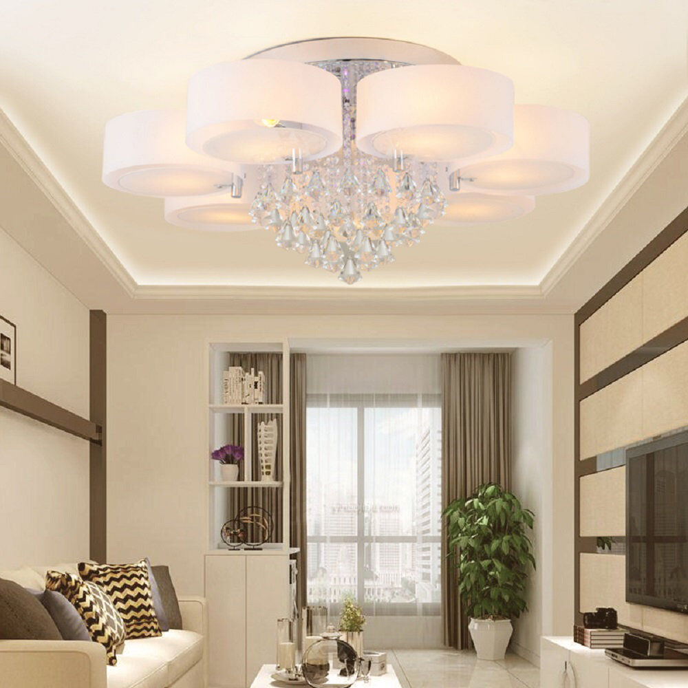 Ebern Designs Mccarley Acrylic Semi Flush Mount White 38cm H X 90cm W X 90cm D