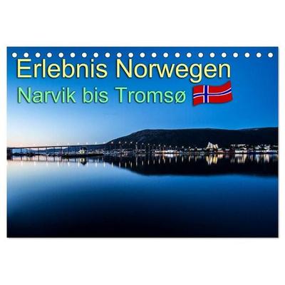 Erlebnis Norwegen: Narvik bis Tromsø (Tischkalender 2027 DIN A5 quer), CALVENDO Monatskalender