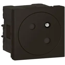 Legrand 079145L Mosaic Link Steckdose 45° F/B Std, erhöhter Berührungsschutz Farbe: Schwarz