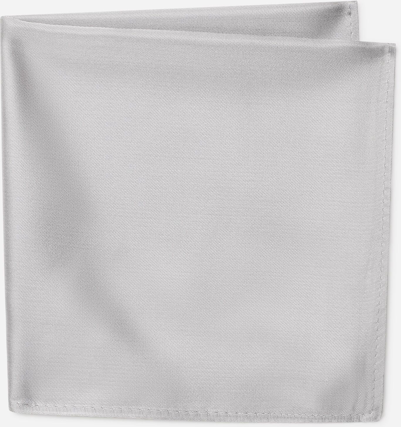 Einstecktuch MONTI "TILO", Herren, silber, Seide, Modetücher Einstecktuch, aus reiner Seide – handrolliert & festlich elegant