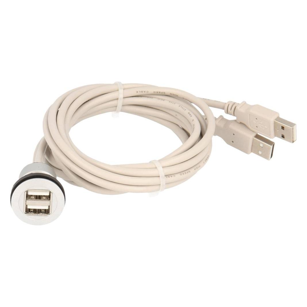 Schlegel 2 x USB 2.0 Buchse A - 2 x USB 2.0 Stecker A RRJ 2USB 150CM Inhalt: (RRJ_2USB_150CM)