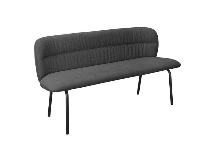 freiraum Essbank Essbank >Cork Bezug anthrazit oder grau, Stoff/Metall - 160x78x55cm, in Anthrazit, Stoff/Metall - 160x78x55cm (BxHxT)